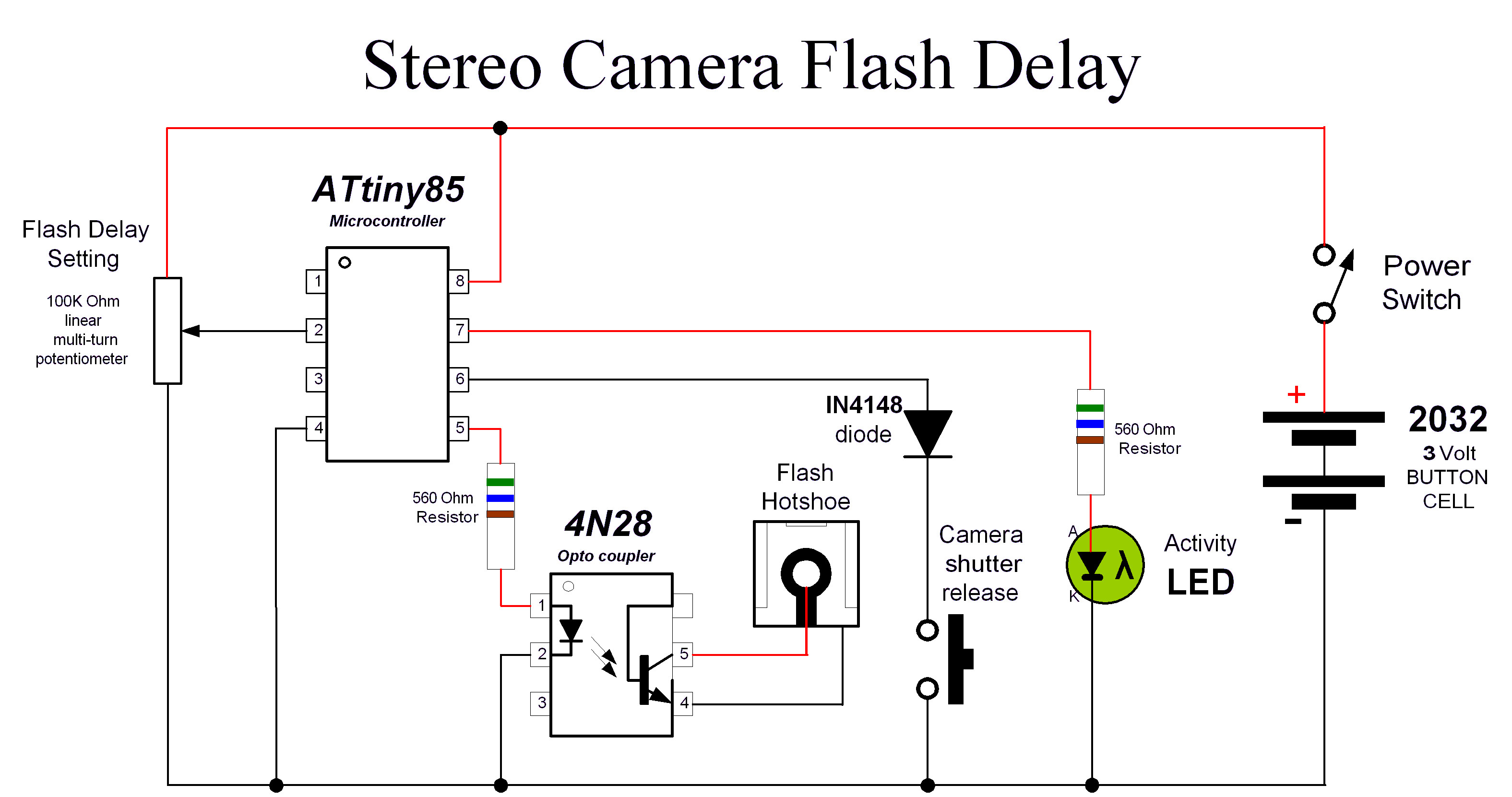 Camera Flash Circuit Diagram