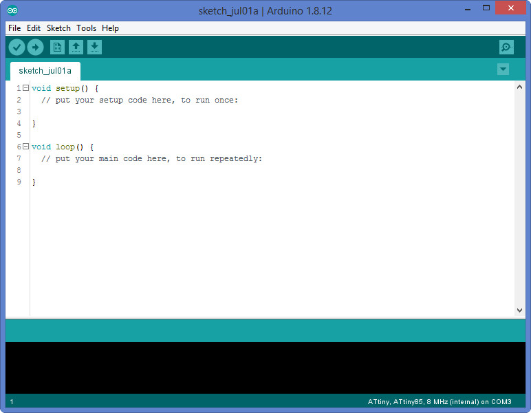Arduino IDE Screen